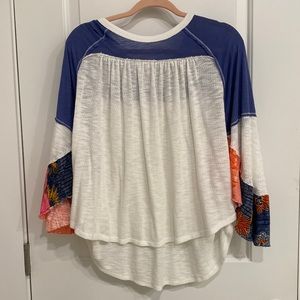 Free People blouse with fun sleeves!